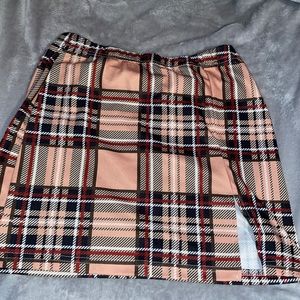 plaid skirt